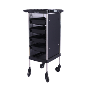 Peluquería Salón de belleza Trolley Rolling Storage Tool Cart con rueda grande de 3 pulgadas