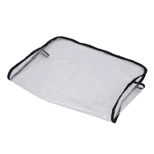 Cubierta trasera protectora de silla de peluquero transparente de PVC cuadrado